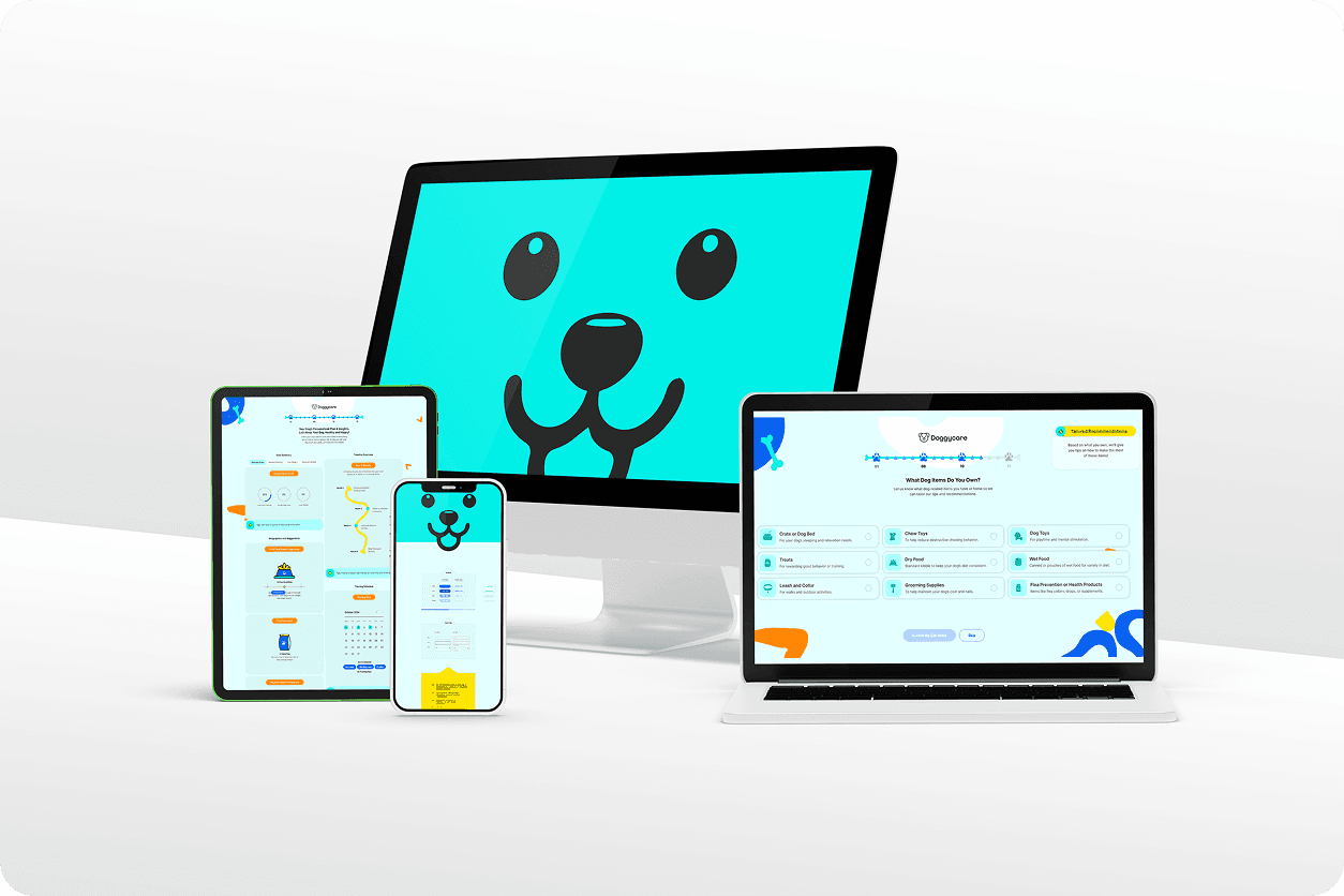 DoggyCare — main dashboard screen
