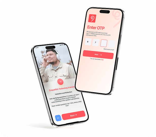 Earful app — onboarding screen