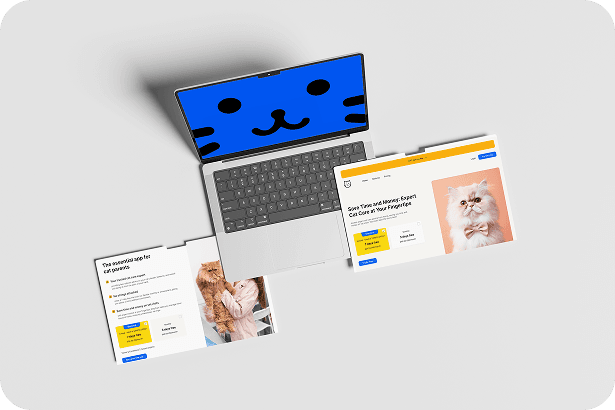KittyCare — onboarding screen