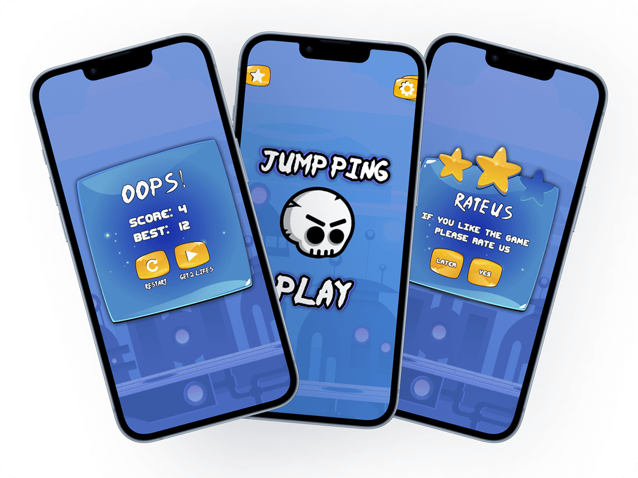Game UI — tarot card A (gold and brown)
