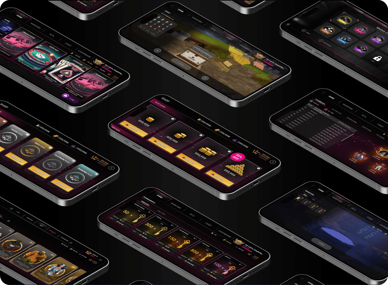 Poker game — rewards screen
