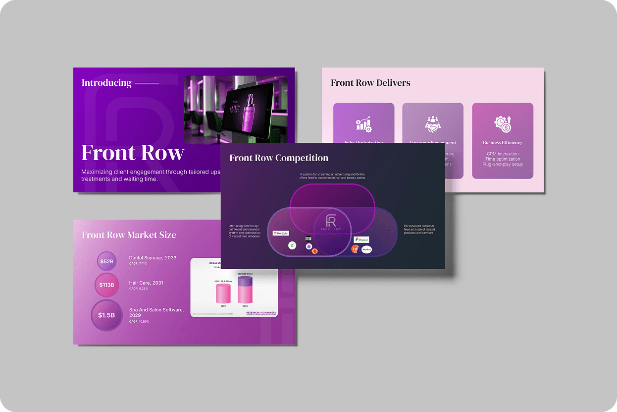 Front Row pitch deck image 3