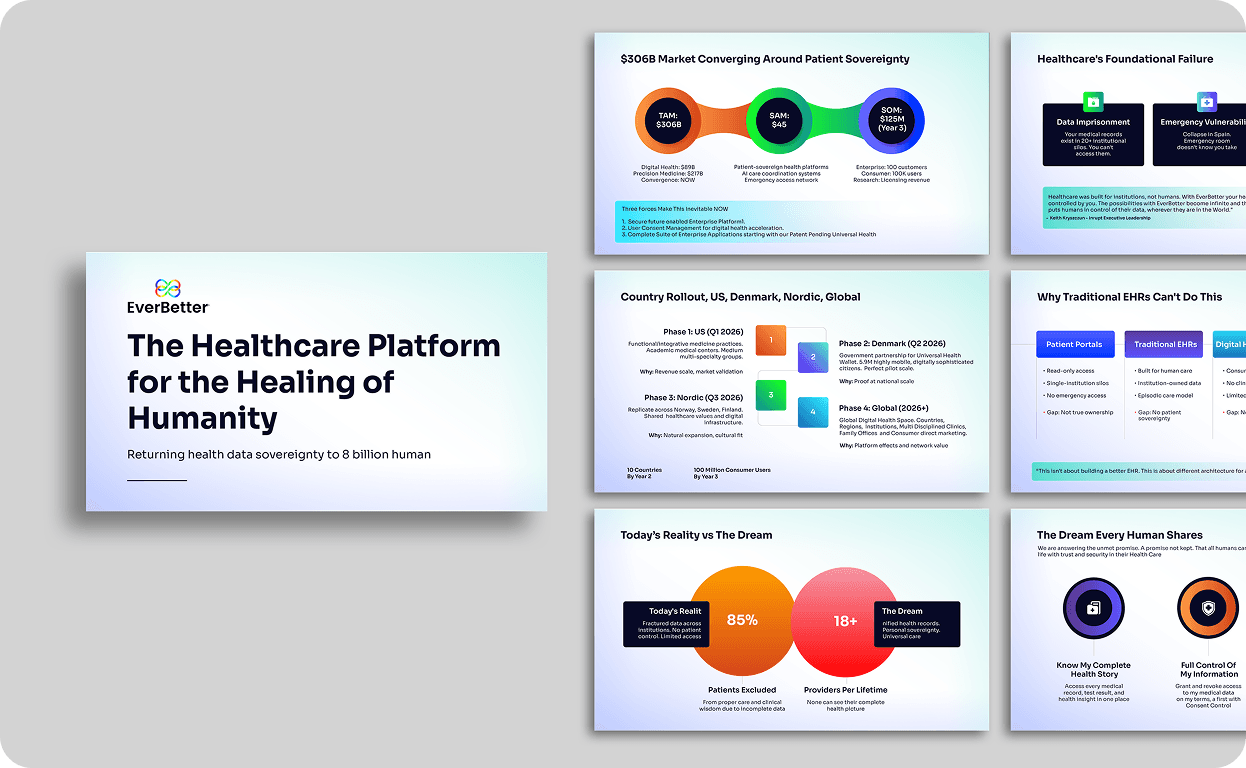 Healthcare pitch deck image 1