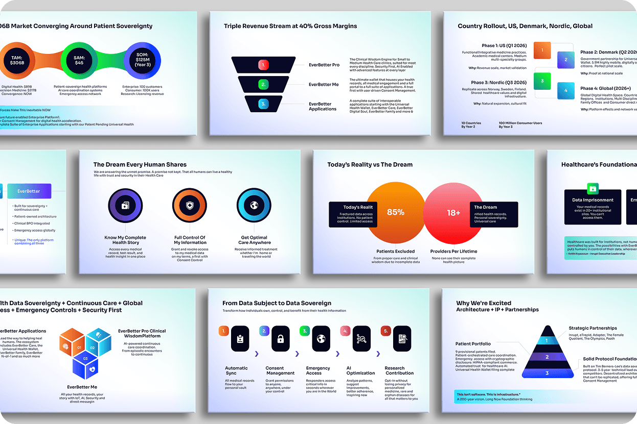 Healthcare pitch deck image 2