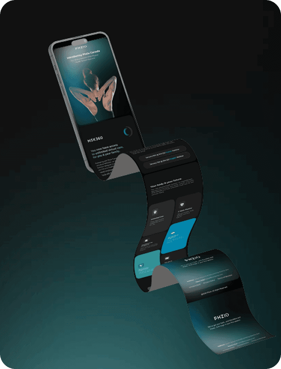 Product design mockup on phone