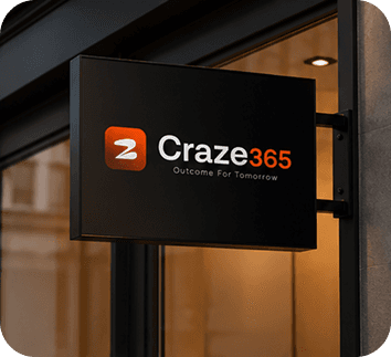 Craze365 indoor signage