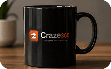 Craze365 branded mug