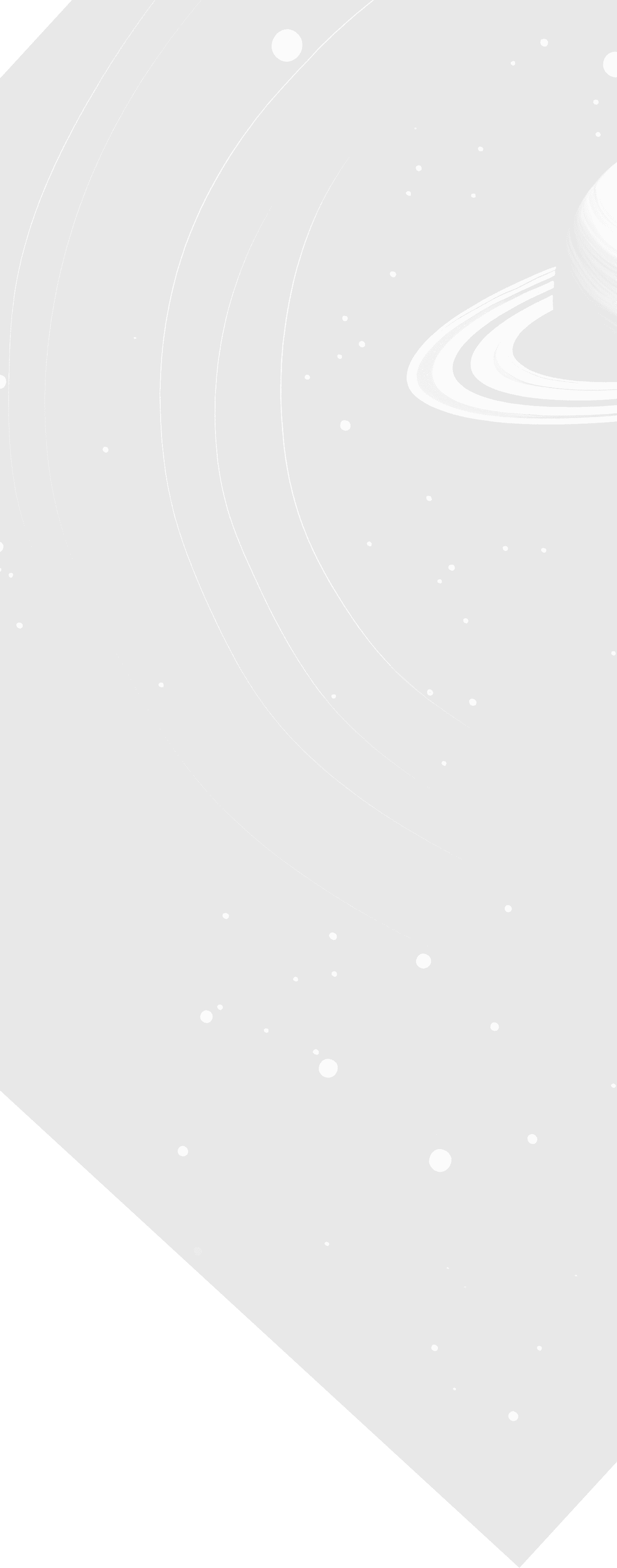 Saturn with rings, decorative background