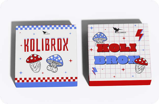Kolibrox packaging design